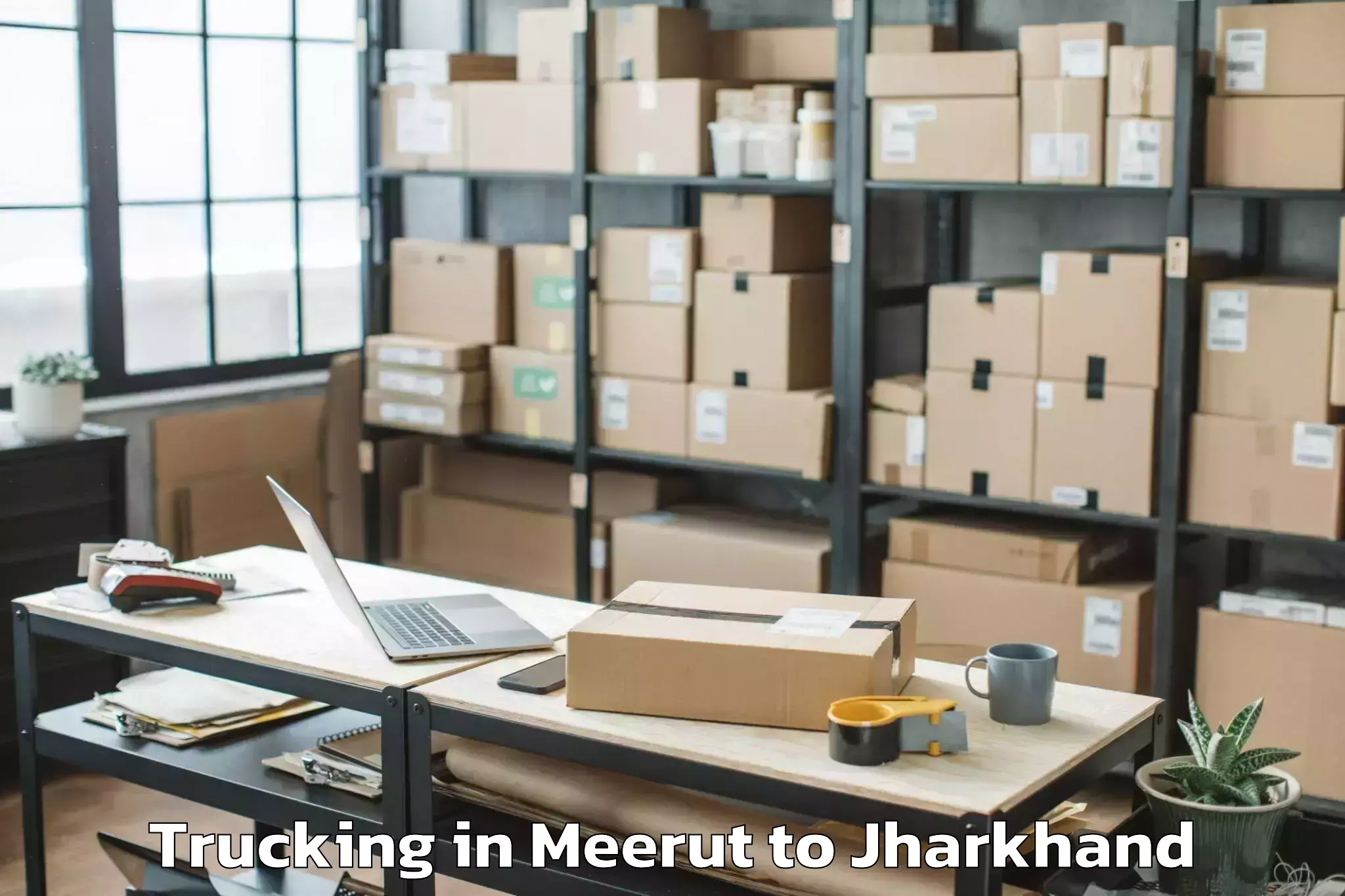 Easy Meerut to Jhinkpani Trucking Booking